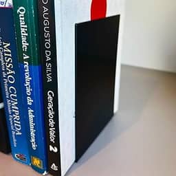 aparador de livros para estante acrilico (Preto)