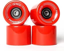 FREEDARE Rodas de skate 60 mm 83a com rolamentos e espaçadores Rodas Cruiser (pacote com 4)