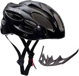 Capacete Bike Pisca Led Ciclismo Mtb Leve Preto Original Gta