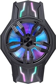 cooler para celular,ERYUE S1-3030 Semicondutor Resfriador de Celular RGB Radiador de Celular Mini Smartphone Ventilador de Refrigeração Baixo Ruído para Jogos de Filmes Transmissão ao Vivo Vlog Supo