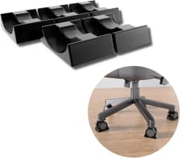 Kit C/ 5 Trava Rodinhas Cadeira Gamer Para Jogos Simulador