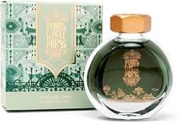 Ferris Wheel Press Tinta para caneta-tinteiro | Coleção de tinta diária | Verde silencioso | 38 ml