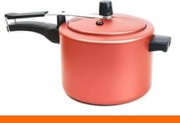 Panela de Pressão 7 Litros Antiaderente Teflon – Fechamento Interno Seguro e Resistente Selo INMETRO (Cereja)