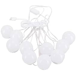 10 lâmpadas de LED coladas no kit de luz de espelho de LED Lâmpada de espelho cosmético Plugue USB para maquiagem Luz de maquiagem para banheiro Espelho de parede Conjunto de penteadeira no camarim