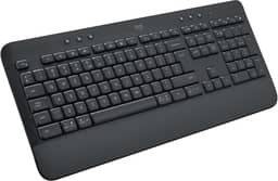 Teclado Sem Fio Logitech Signature K650 Com Apoio para as Mãos, Resistente a Derramamentos, Teclado Numérico, Conexão Bluetooth ou Receptor USB Logi Bolt - Grafite