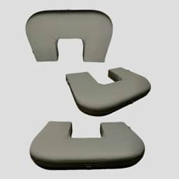 Almofada Amamentação Grande Cinza Gêmeos