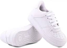 Tenis Casual Infantil Unissex Confortavel Branco Solado Leve Moda Estilo Retro Criança Feminino Masculino Bebe