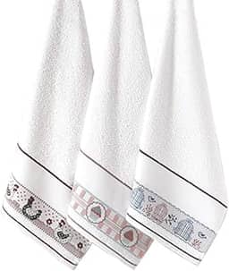Kit com 10 Pano de Prato Premium - Pano de Louça Gigante - Guardanapo de Cozinha - Casa da Toalha