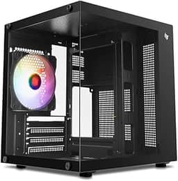 Gabinete Gamer Pichau Atom | Mini-Tower | Lateral de Vidro | Com 1 Fan | Preto | PG-ATOM-BK