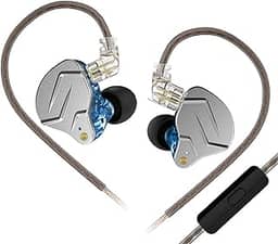 KZ ZSN PRO Fone Intra Auricular Monitor/Retorno de Palco Dual drivers (COM MICROFONE) Azul