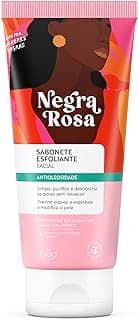 Sabonete Esfoliante Facial Negra Rosa Antioleosidade com Ácido Hialurônico 50g