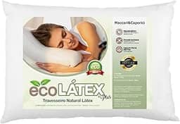 Travesseiro Natural Látex, para fronha 50cmx70cm, 14cm de Altura, Antiácaro, Antialérgico