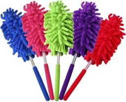 Espanador de Pó Microfibra Extensível Elestrostático Lavável Limpa Poeira