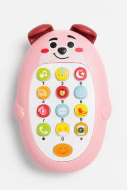 Celular infantil musical brinquedo (rosa claro)