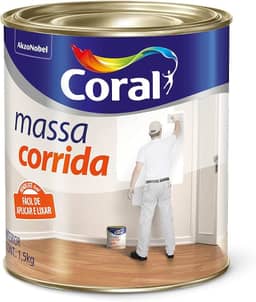 MASSA CORRIDA BRANCO 1,5KG - CORAL