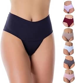 KIT 10 CALCINHAS COS DUPLO LISAS SEGURA BARRIGA POWER FITNESS MODELADORA
