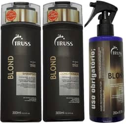 Kit Truss Blond Shampoo 300ml + Condicionador 300ml + Uso Obrigatório Blond 260ml