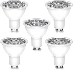 Kit 5 Lâmpadas Led Dicroica Mr16 Gu10 4,8w Bivolt Inmetro 3000k 4000k 6500K Luz Branco Frio Branco Neutro Branco Quente Tom Amarelo (Amarelo 2700K-3000K)