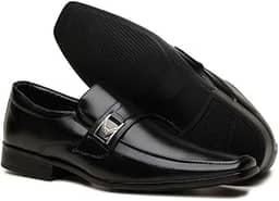 Sapato Casual Social Bico Fino Masculino Confortável com Elástico Resistente
