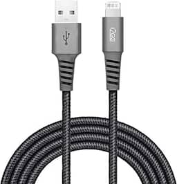 Cabo Iphone/Cabo Lightning I2GO Certificado MFi 2m 2,4A Nylon Trançado Chumbo - I2GO PRO