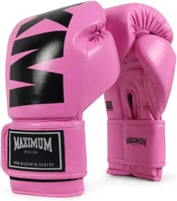 Luva de Boxe e Muay Thai Maximum Original, 14 oz, Rosa