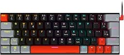 TECLADO GAMER MECANICO PCYES KUROMORI 60% - SWITCH BLUE - LED RAINBOW - PTKM60BL