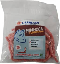 Isca Minhoca Turbinada Pronta Para Pesca De Tilápia Lambari