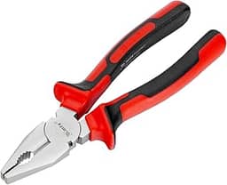 MTX Alicate Universal Nickel 8' (200 mm) – Alicate Multifuncional em Aço Niquelado com Cabo de Dupla Injeção