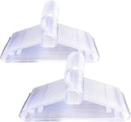 Cabide De Acrilico Antideslizante Reforçado Multiuso Kit 30 un Roupas Economia de Espaço | Material Virgem de Acrílico| Cabides para Calças, Camisas, Camisetas, Ternos | Multifuncional