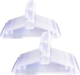 Cabide De Acrilico Antideslizante Reforçado Multiuso Kit 30 un Roupas Economia de Espaço | Material Virgem de Acrílico| Cabides para Calças, Camisas, Camisetas, Ternos | Multifuncional