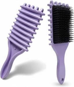 Escova de Fitagem para Cabelos Cacheados e Ondulados – Define Cachos sem Quebrar os Fios