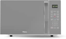 Micro-ondas Philco 28L Prata Espelhado Pintura Limpa Fácil PMO30S 127V