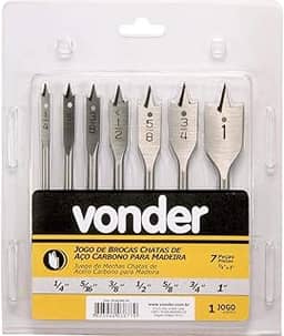 Vonder, Jogo De Brocas Chatas, Com 7 Peças, De 1/4' A 1'.