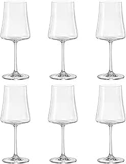 Jogo de 6 tacas para vinho branco Xtra em cristal ecologico 360ml A23,5cm