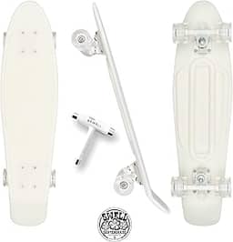Swell Skateboards Skate completo de plástico retrô Mini Cruiser de 56 cm e 71 cm para iniciantes, meninos, meninas, jovens, adolescentes, adultos e estudantes universitários.