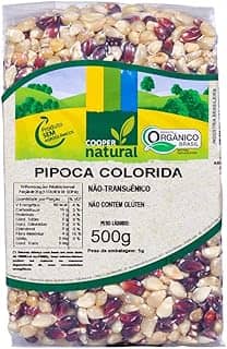Pipoca Colorida Orgânica Coopernatural 500g