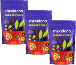 KIT 3X SOPA FEIJÃO MEXIDONA 115G - NATURAL, VEGANA, SEM GLÚTEN