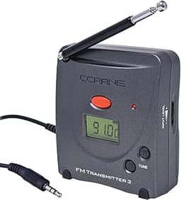 C.Crane Transmissor FM digital 3 para celular ou dispositivo de áudio para rádio FM próximo - para igrejas, academias, instalações correcionais