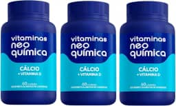 Kit 3 Cálcio + Vitamina D 60 Cápsulas - Neo Química