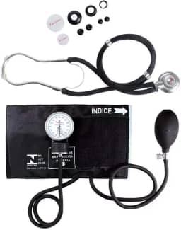 Esfigmomanômetro E Estetoscópio Rappaport Premium - Preto