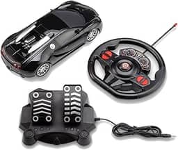 Carrinho com Volante e Pedal Racing Control Nitro Preto Multikids - BR1147
