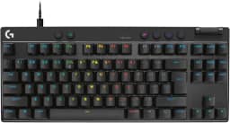 Teclado Gamer Com Fio Logitech G PRO X TKL RAPID com layout US, Switches Magnético- analógicos, Modo Rapid Trigger, Acionamento Ajustável, e RGB LIGHTSYNC - Preto