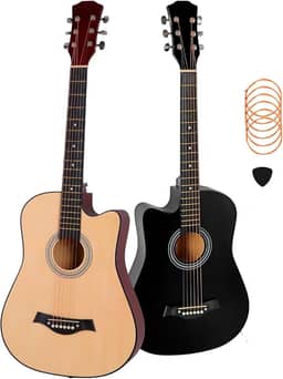 HOLTTER Violão Clássico Acústico para Iniciantes Destros Seis Cordas de Aço Acabamento Fosco Violão Tradicional Seis Cordas (Marrom Claro)