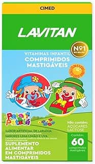 LAVITAN Vitamina Infantil Mastigável Tutti Frutti Uva+Limão Lavitan 60 Cápsulas