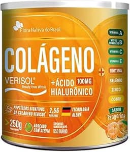 Colágero Verisol + Ácido Hialurônico em pó 250g - Flora Nativa Sabor:Tangerina