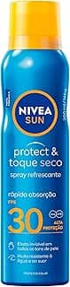 NIVEA SUN Protetor Solar Spray Protect & Toque Seco FPS 30 200ml - Com rápida absorção e resistente à água, esse protetor solar oferece alta proteção ao sol, de fácil aplicação