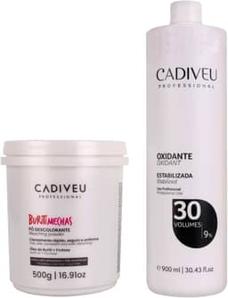 Kit Cadiveu Buriti Mechas Pó Descolorante + Oxidante 30 Volumes