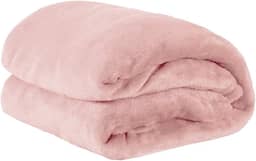 Cobertor Queen Manta Microfibra Fleece 01 Peça (Toque Aveludado) - Rosa