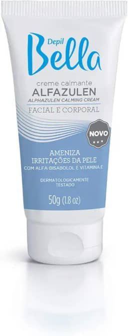Depil Bella - Creme Facial e Corporal Hidratante Calmante Alfazulen 50g