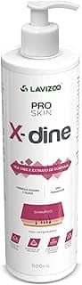 Shampoo X-Dine Lavizoo para Cães e Gatos – Antifúngico, Antisséptico e Anti-inflamatório, com Clorexidina e Tea Tree – Alívio para Coceira e Tratamento de Infecções de Pele Pet